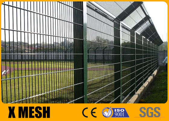 Hot Dip Galvanized Anti Climb Mesh Fence Long Lasting Double Wire Panel 50×200mm